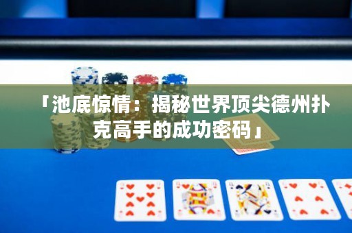 「池底惊情：揭秘世界顶尖德州扑克高手的成功密码」
