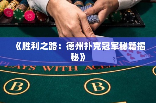 《胜利之路：德州扑克冠军秘籍揭秘》
