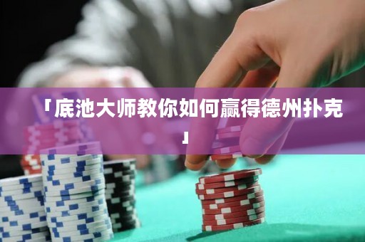 「底池大师教你如何赢得德州扑克」
