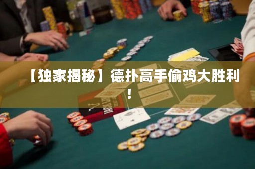 【独家揭秘】德扑高手偷鸡大胜利！