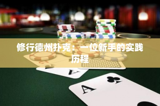 修行德州扑克：一位新手的实践历程