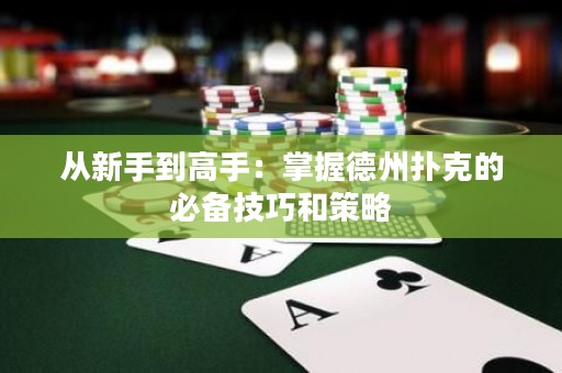 从新手到高手：掌握德州扑克的必备技巧和策略