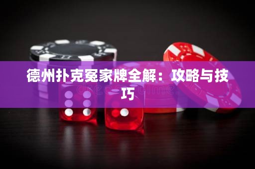 德州扑克冤家牌全解：攻略与技巧