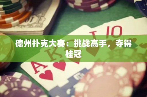 德州扑克大赛：挑战高手，夺得桂冠