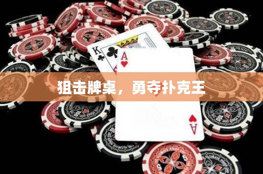 狙击牌桌，勇夺扑克王