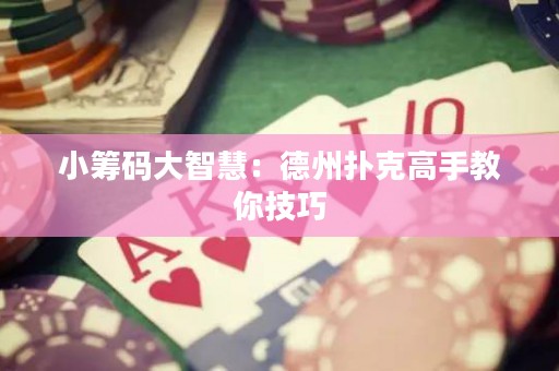 小筹码大智慧：德州扑克高手教你技巧