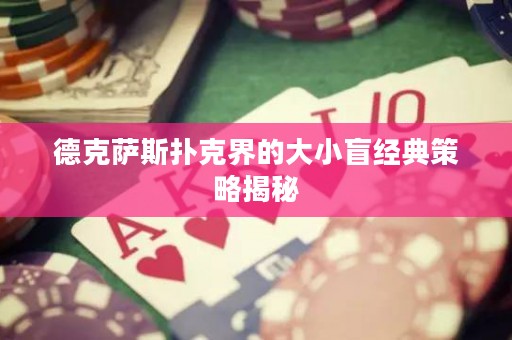 德克萨斯扑克界的大小盲经典策略揭秘
