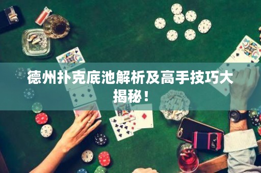 德州扑克底池解析及高手技巧大揭秘！