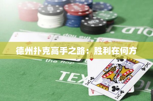 德州扑克高手之路：胜利在何方