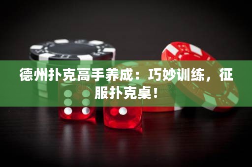 德州扑克高手养成：巧妙训练，征服扑克桌！