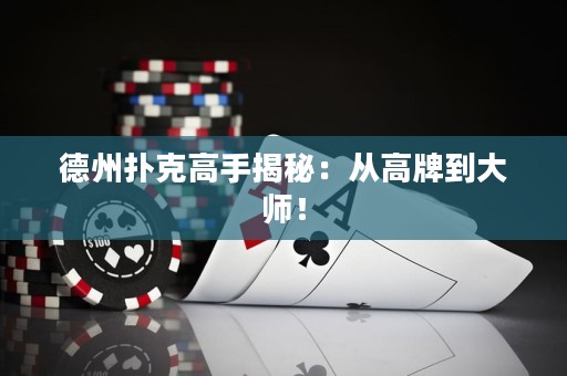 德州扑克高手揭秘：从高牌到大师！