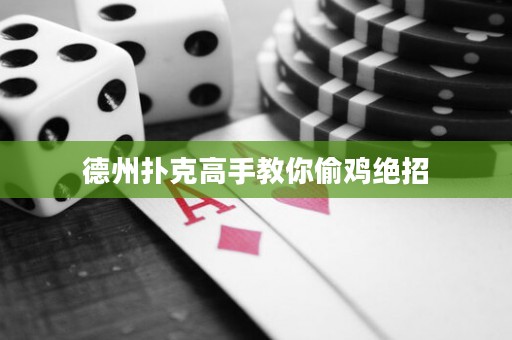 德州扑克高手教你偷鸡绝招