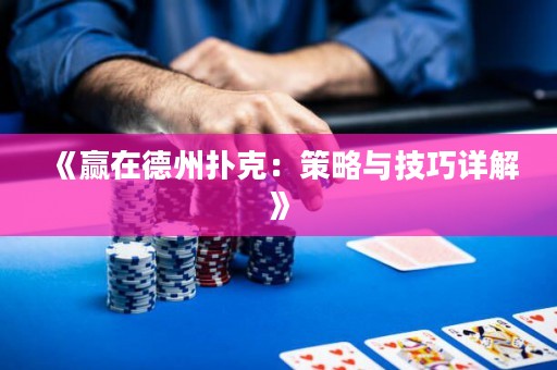 《赢在德州扑克：策略与技巧详解》