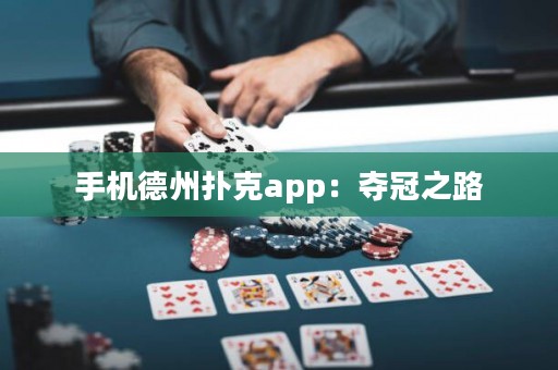手机德州扑克app：夺冠之路