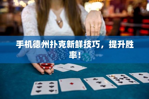 手机德州扑克新鲜技巧，提升胜率！