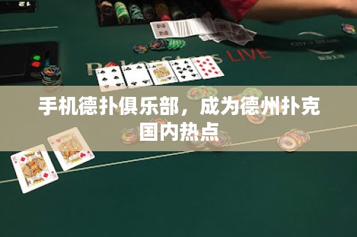 手机德扑俱乐部，成为德州扑克国内热点