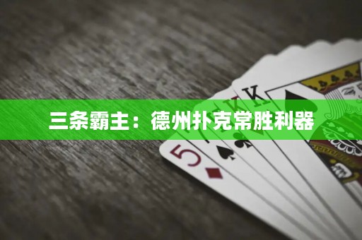 三条霸主：德州扑克常胜利器