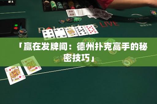 「赢在发牌间：德州扑克高手的秘密技巧」