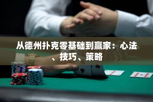 从德州扑克零基础到赢家：心法、技巧、策略