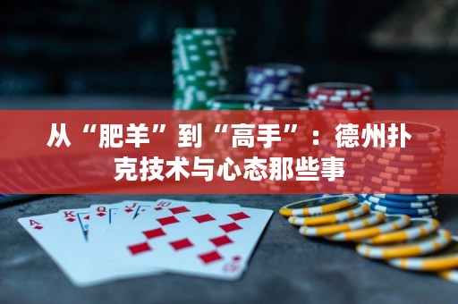 从“肥羊”到“高手”：德州扑克技术与心态那些事