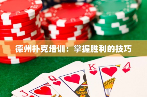 德州扑克培训：掌握胜利的技巧