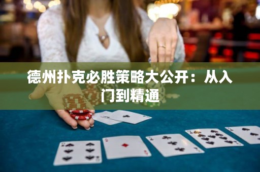 德州扑克必胜策略大公开：从入门到精通