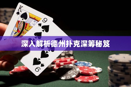 深入解析德州扑克深筹秘笈
