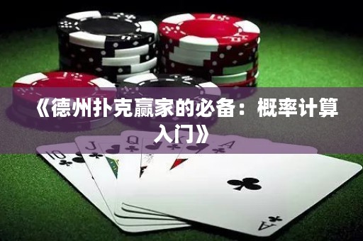《德州扑克赢家的必备：概率计算入门》