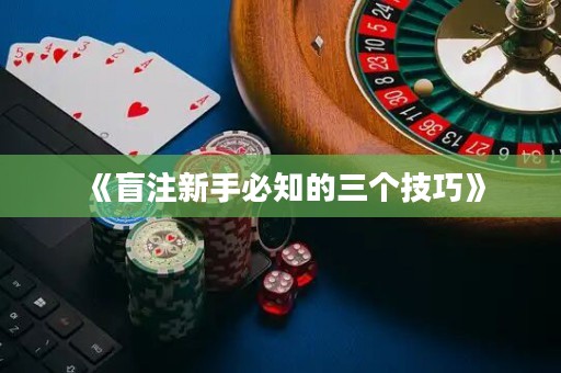 《盲注新手必知的三个技巧》