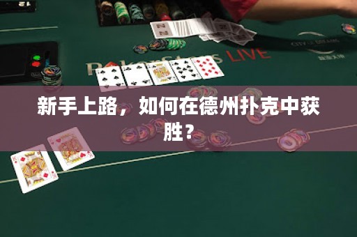 新手上路，如何在德州扑克中获胜？