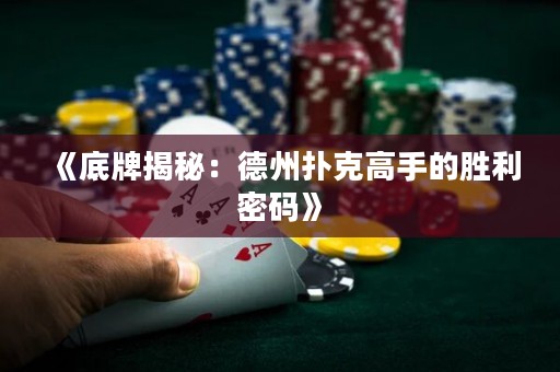 《底牌揭秘：德州扑克高手的胜利密码》