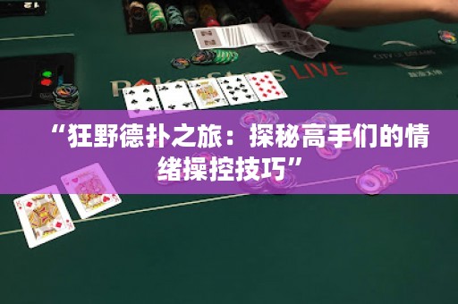 “狂野德扑之旅：探秘高手们的情绪操控技巧”