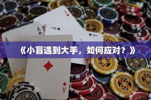 《小盲遇到大手，如何应对？》