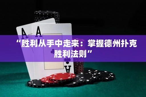 “胜利从手中走来：掌握德州扑克胜利法则”