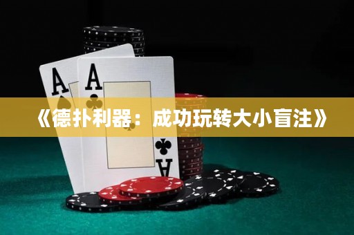 《德扑利器：成功玩转大小盲注》
