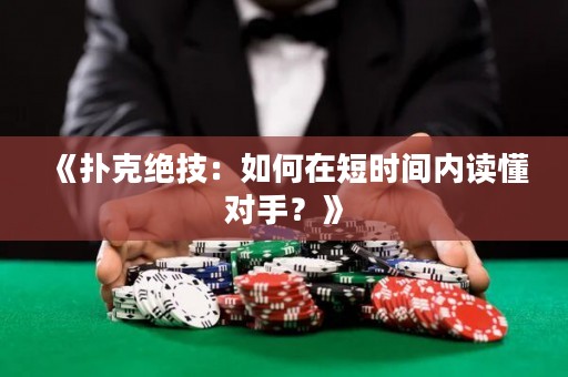 《扑克绝技：如何在短时间内读懂对手？》