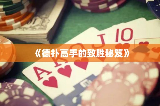 《德扑高手的致胜秘笈》
