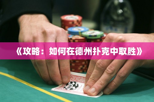 《攻略：如何在德州扑克中取胜》