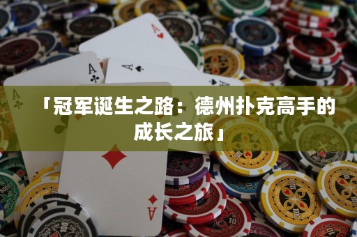 「冠军诞生之路：德州扑克高手的成长之旅」