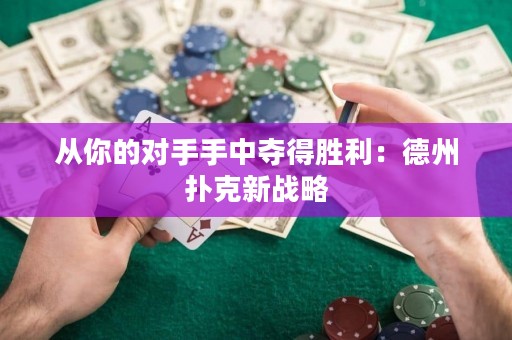从你的对手手中夺得胜利：德州扑克新战略