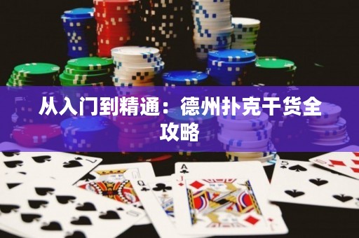 从入门到精通：德州扑克干货全攻略
