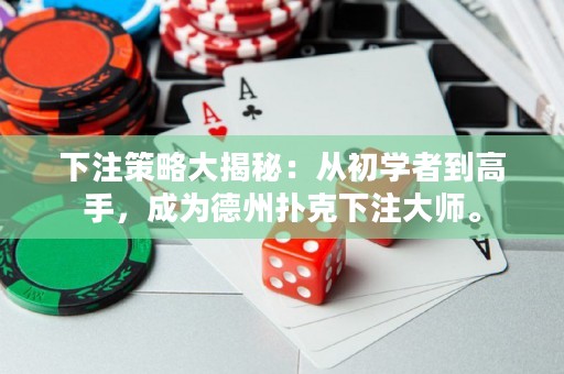 下注策略大揭秘：从初学者到高手，成为德州扑克下注大师。