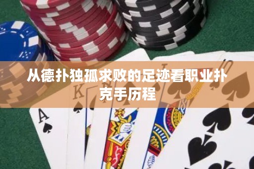 从德扑独孤求败的足迹看职业扑克手历程