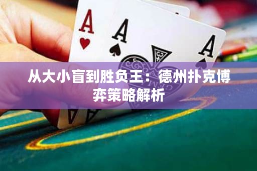 从大小盲到胜负王：德州扑克博弈策略解析