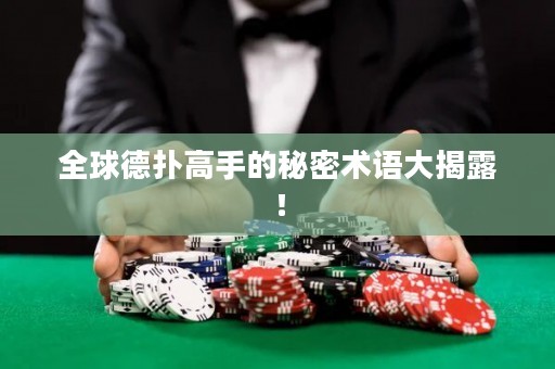 全球德扑高手的秘密术语大揭露！
