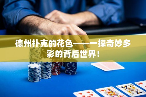 德州扑克的花色——一探奇妙多彩的背后世界！