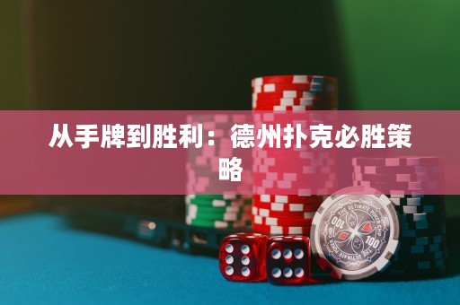 从手牌到胜利：德州扑克必胜策略