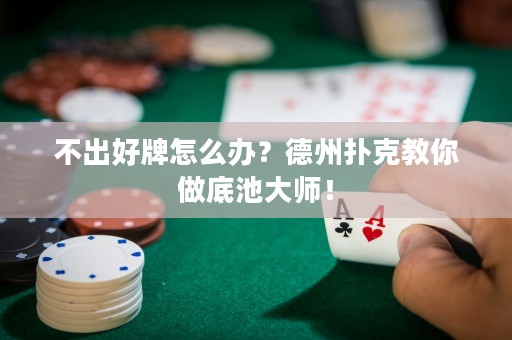不出好牌怎么办？德州扑克教你做底池大师！