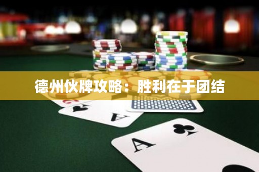 德州伙牌攻略：胜利在于团结