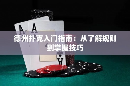 德州扑克入门指南：从了解规则到掌握技巧